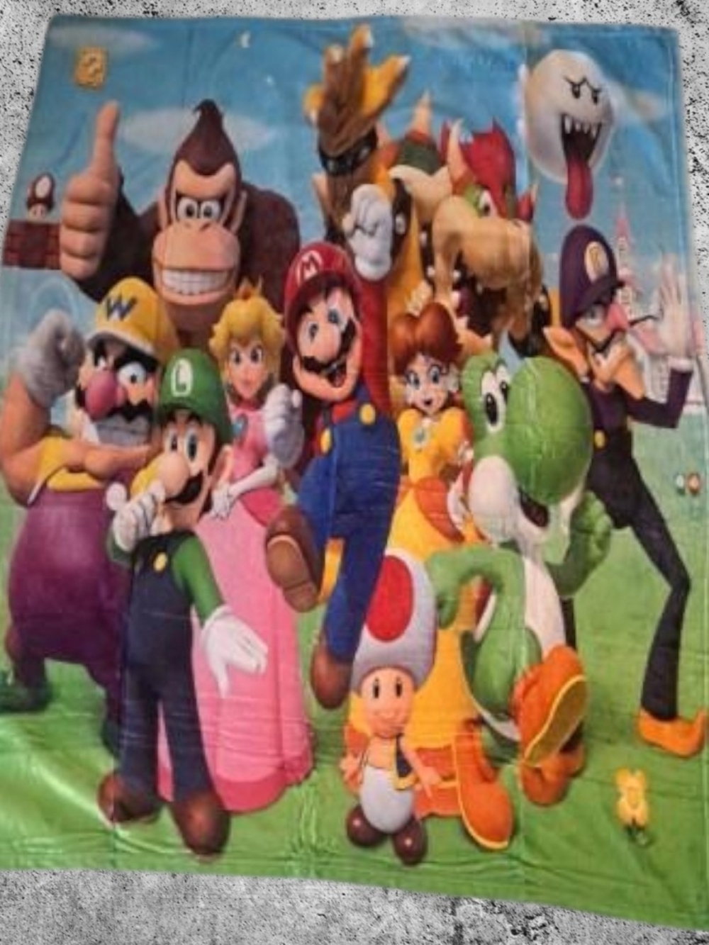 Super Mario Characters Plush Blanket 40x50
